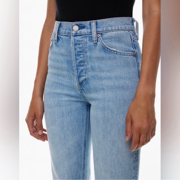 Denim Forum The Arlo High Rise Straight Size 25 26L - Picture 4 of 9